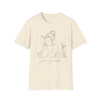 Minimal Line Art Reading Tee — "Just One More Chapter" T-Shirt