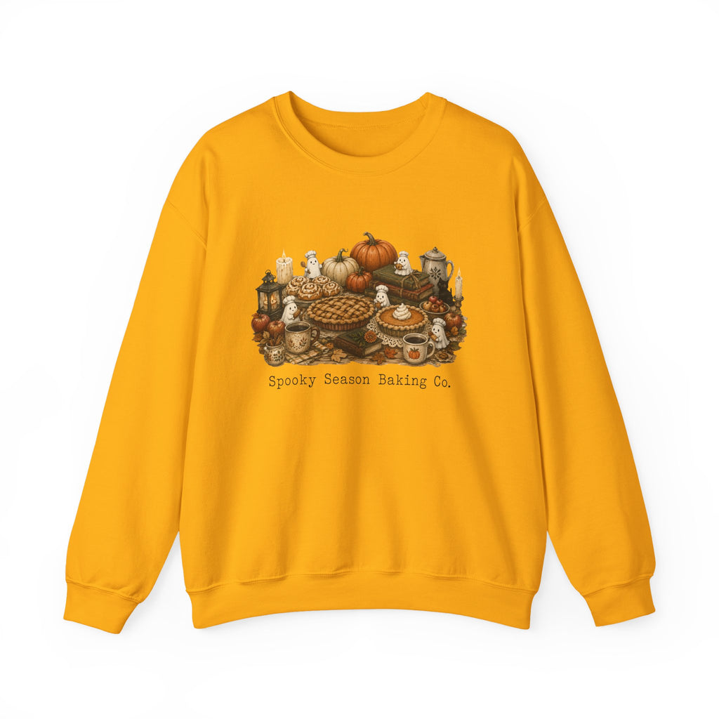 Spooky Season Autumn Baking Crew Cozy Fall Crewneck Sweatshirt