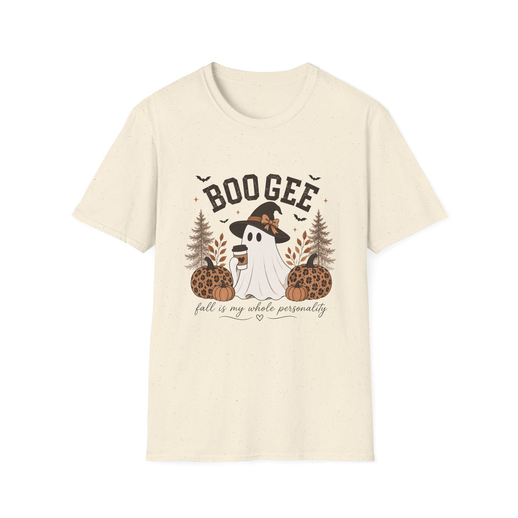 BooGee Halloween Ghost T-Shirt — Cute Witch Hat Fall Tee for Spooky Season