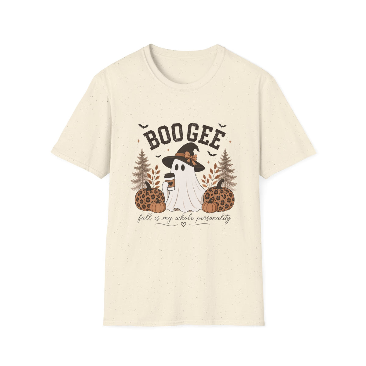 BooGee Halloween Ghost T-Shirt — Cute Witch Hat Fall Tee for Spooky Season