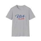 USA Est 1776 T-Shirt | Patriotic American Flag Colors Graphic Tee, Fourth Of July Casual Clothing