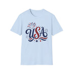 Patriotic USA Fireworks Graphic Tee - 4th of July Celebration Patriotic T-Shirt