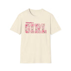 Simply a Girl Floral T-Shirt — Feminine Pink Blossom Graphic Tee
