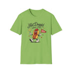 Hot Doggin Since 1776 Tee, Patriotic USA Hot Dog Shirt, Fun Red White Blue Graphic Top, Fourth of July Celebration Outfit Unisex Softstyle T-Shirt