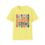 Cousin Crew Patriotic Tee, Red White Blue Fireworks Shirt, Family Matching Fourth of July Outfit, Festive USA Graphic Top