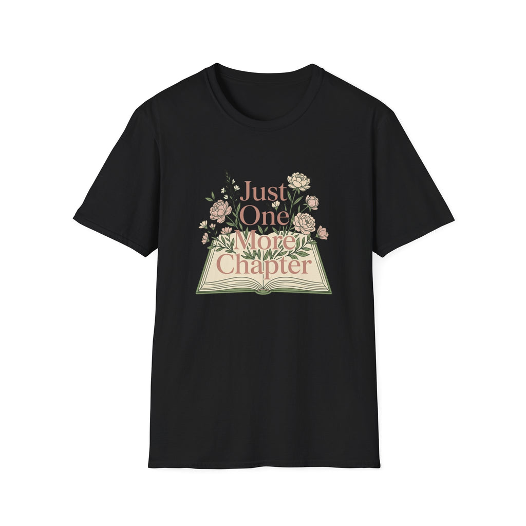 Just One More Chapter T-Shirt — Floral Book Lover Tee