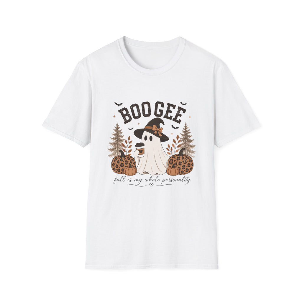 BooGee Halloween Ghost T-Shirt — Cute Witch Hat Fall Tee for Spooky Season