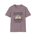 Leveling Up My INT T-Shirt — D20 Dice Gamer RPG Tee