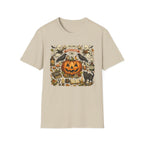 Halloween Pumpkin & Ghost Tee — "All Hallows Eve, Trick or Treat" Graphic T-Shirt