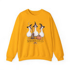 Serious Coven Goose Cute Witch Geese Halloween Crewneck Sweatshirt