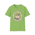 Library & The Lobby Tea Cup T‑Shirt — 'The Library & The Lobby' Vintage Bookstore Tee