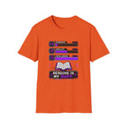 Reading Is My Buff T-Shirt — Gamer RPG Stat Bars Book Lover Tee