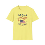 Stars and Stripes 250 Years Tee, EST 1776 USA Shirt, Red White Blue Flag Graphic Top, Patriotic American Heritage Outfit T-Shirt