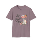 Sip Shuffle Play Cocktail & Mahjong T‑Shirt