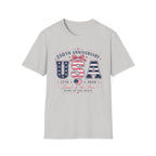 250th Anniversary USA Coquette Bow Shirt, Land of the Free Home of the Brave Women's Tee, Varsity Stars Stripes Heart 1776 2026 T-Shirt