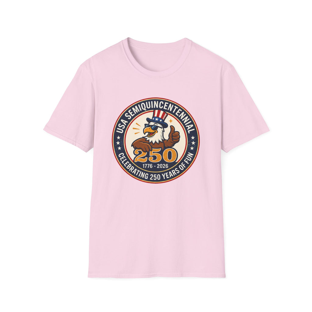 USA Semiquincentennial 250 Years Tee, Patriotic Eagle Celebration Shirt, Red White Blue Anniversary Graphic Top, American Pride Outfit T-Shirt