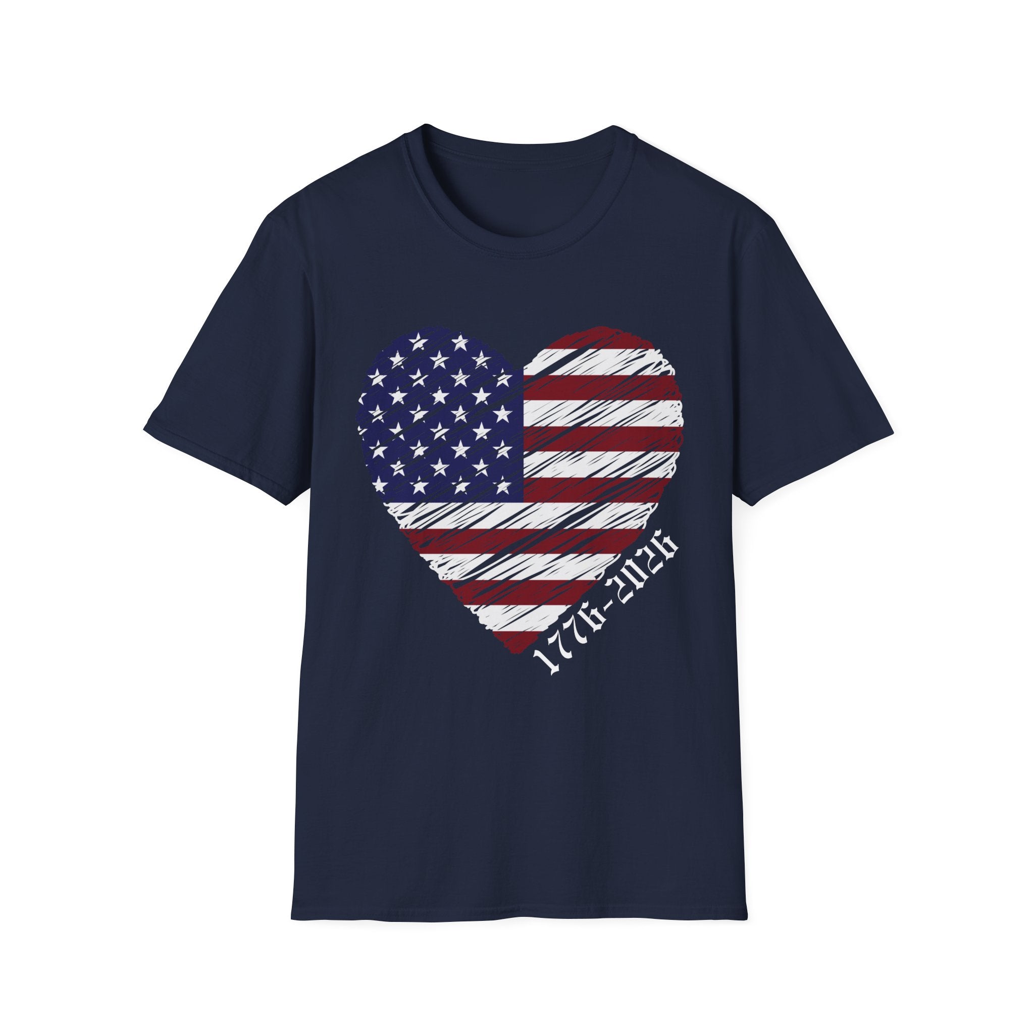 Retro American Flag Heart T-Shirt, Patriotic USA Graphic Tee, Vintage Fourth of July Shirt, Distressed Americana Apparel, Independence Day Fashion