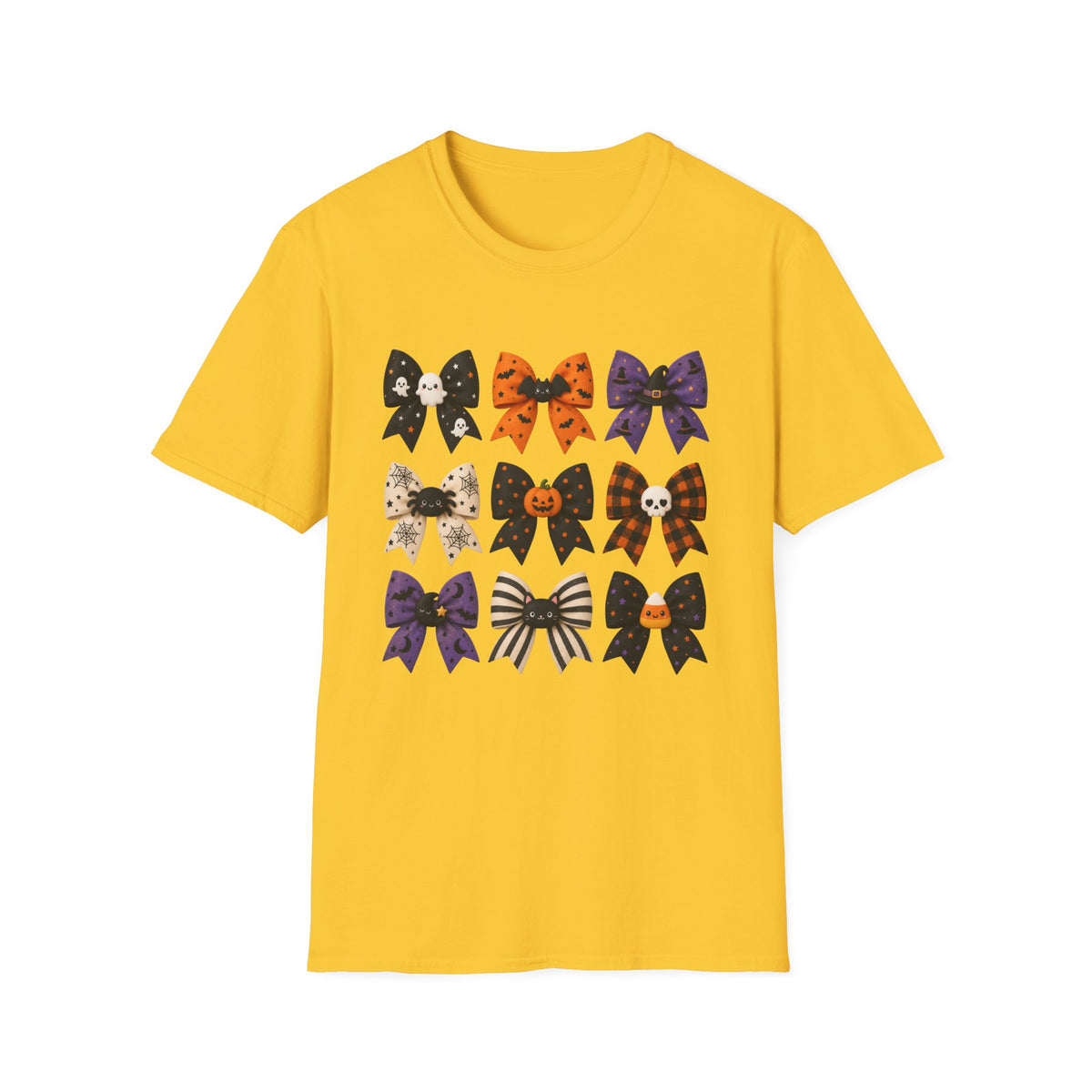 Halloween Bow Graphic T-Shirt — Cute Spooky Bows & Icons