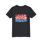 Cousin Crew Patriotic Tee, Red White Blue USA Shir t, Fun Family Celebration Graphic Top, Fourth of July OutfitYouth Short Sleeve Tee