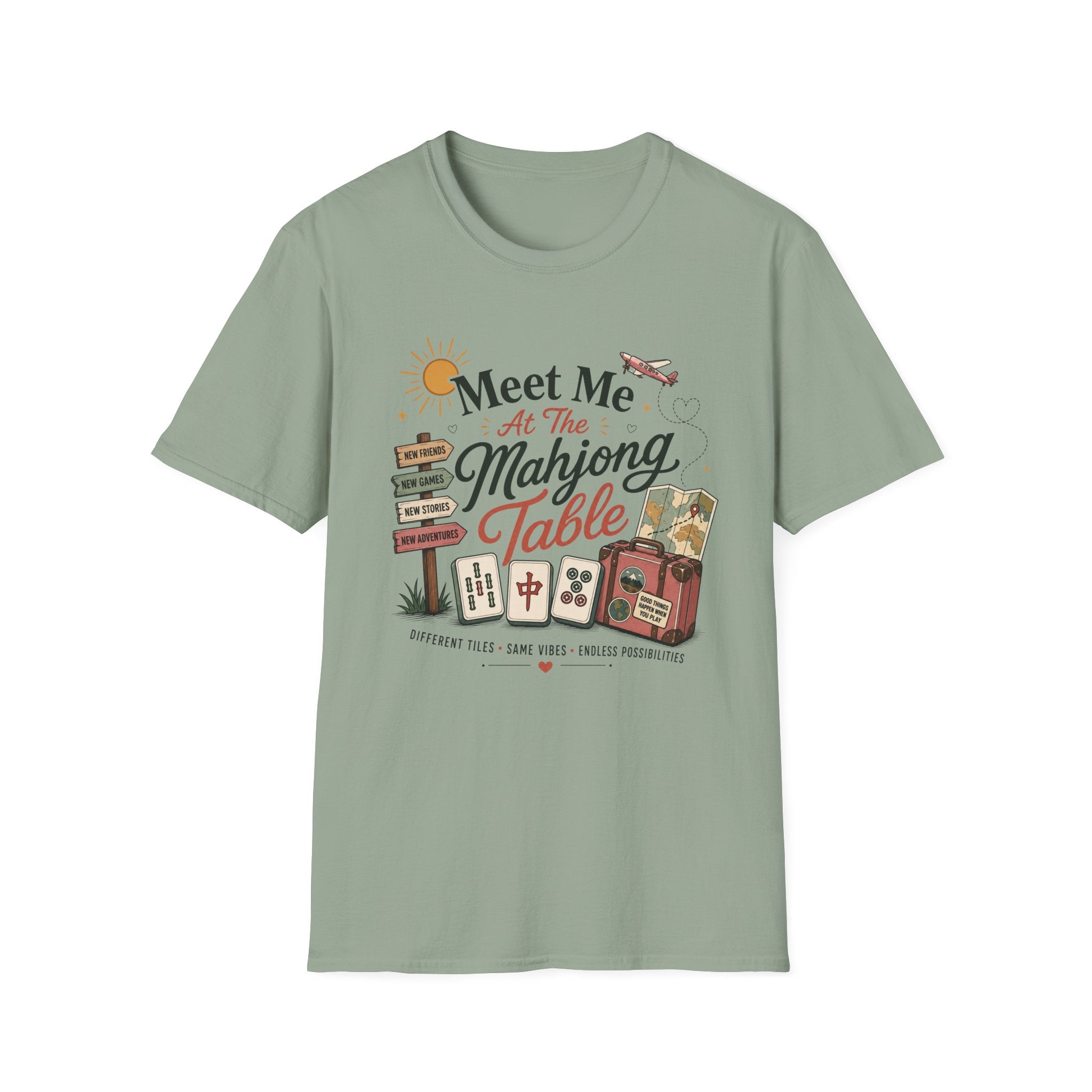 Meet Me at the Mahjong Table Vintage Travel T-Shirt