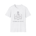 T-Shirt — "Stories & Saves" Gamer Book Graphic Tee
