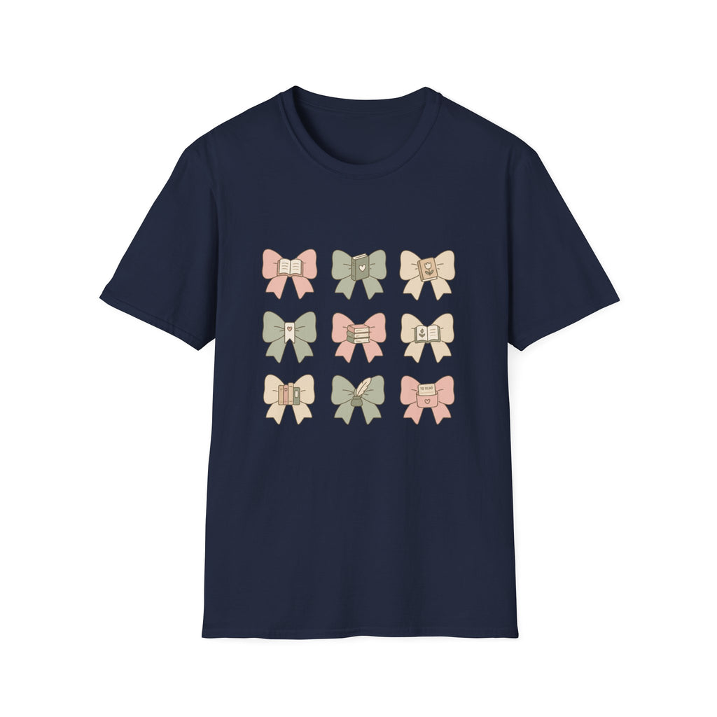 Bow Pattern T‑Shirt — Cute Pastel Bows Graphic Tee