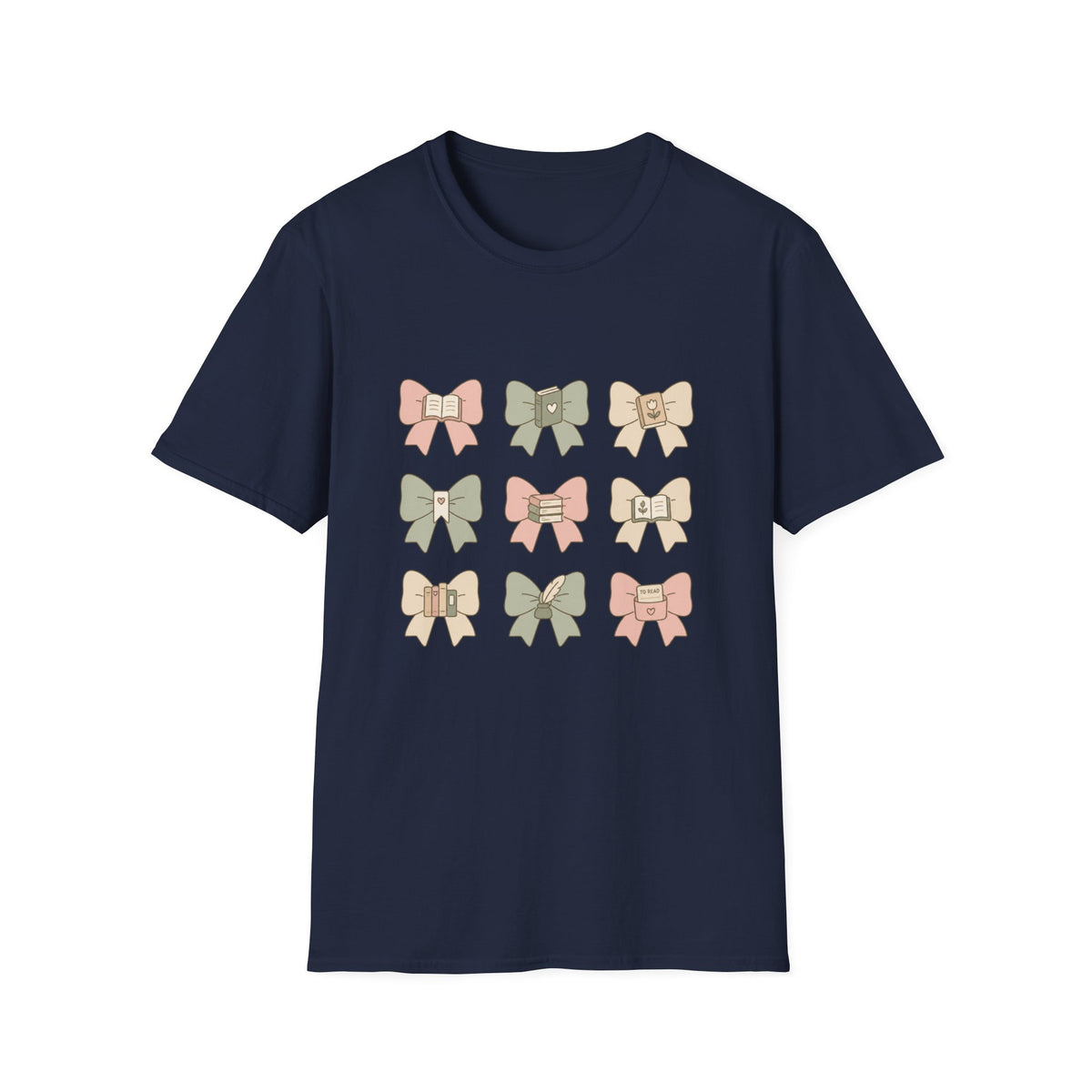 Bow Pattern T‑Shirt — Cute Pastel Bows Graphic Tee