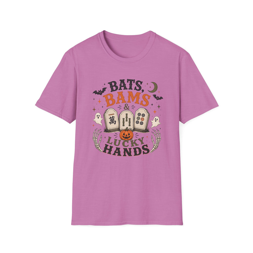 Bats Bams & Lucky Hands Halloween Mahjong T-Shirt