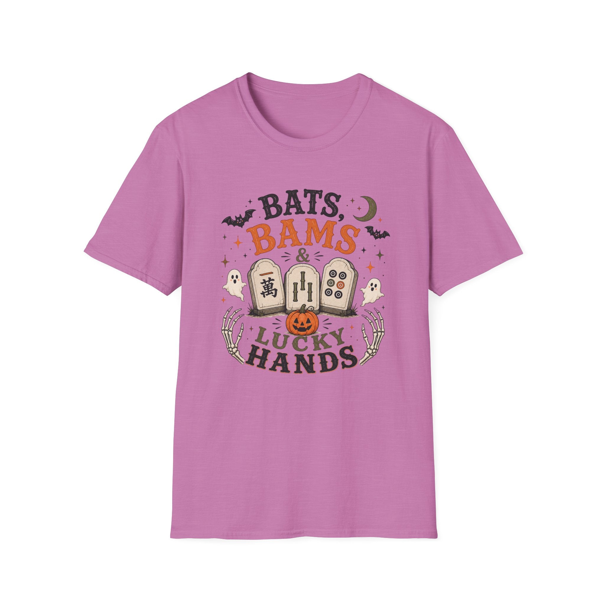 Bats Bams & Lucky Hands Halloween Mahjong T-Shirt