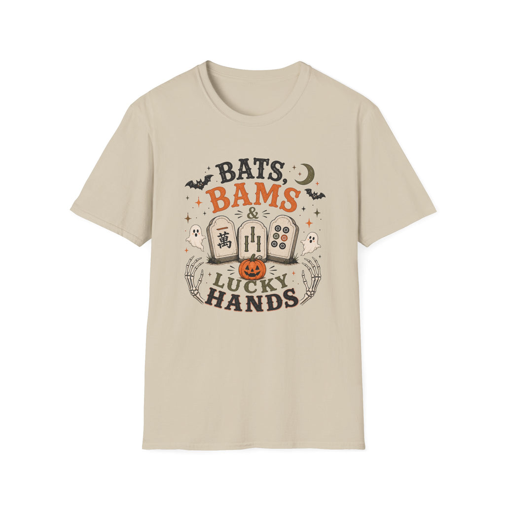 Bats Bams & Lucky Hands Halloween Mahjong T-Shirt
