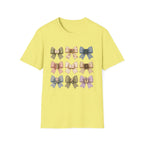 Bow Pattern T-Shirt — Vintage Floral Ribbon Graphic Tee