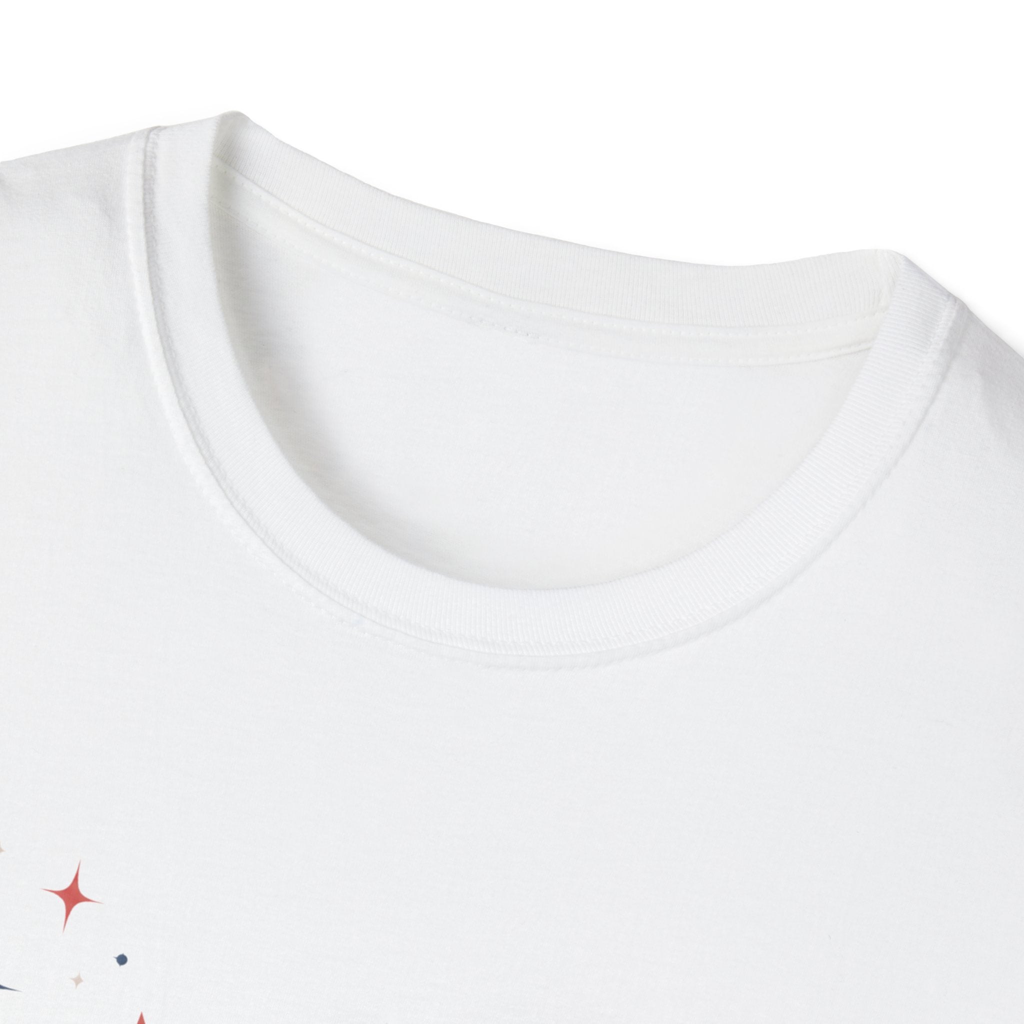 Happy 4th of July Sparkle Bow T-Shirt, Coquette Patriotic Sparkle Star Tee, Feminine Independence Day Shirt, Cute Mixed Typography 4th July