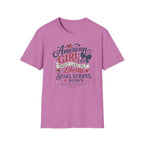 American Girl Era Tee, Sweet Land of Liberty Shirt, Stars Stripes Bows Graphic Top, USA Born Raised Patriotic Outfit T-Shirt