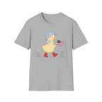 Patriotic Duck T-Shirt, Cute 4th of July Duck Tee, Funny American Flag Duck Shirt, Fourth of July Women Girls Shirt, Cottagecore Patriotic Tee, USA Duck Gift