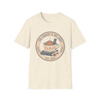 Library & The Lobby Tea Cup T‑Shirt — 'The Library & The Lobby' Vintage Bookstore Tee