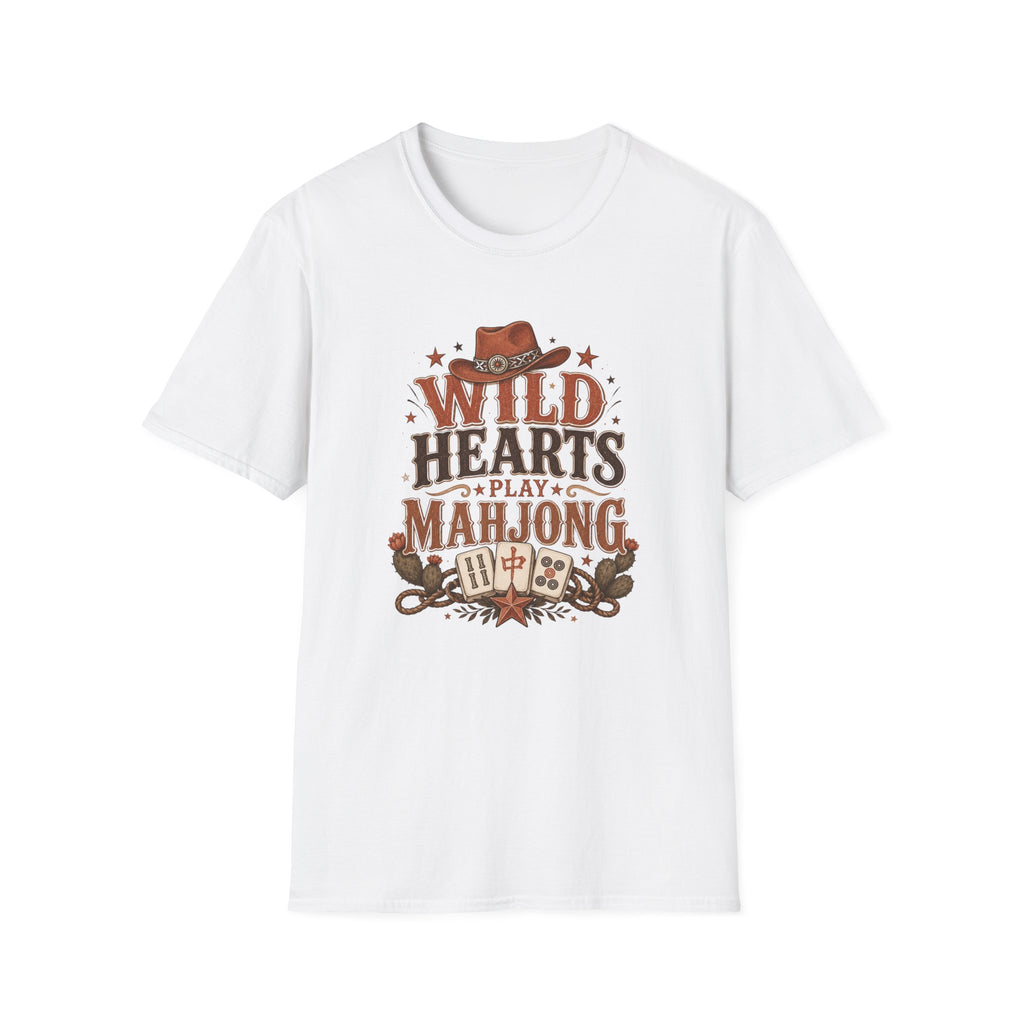 Wild Hearts Play Mahjong Western Graphic T-Shirt