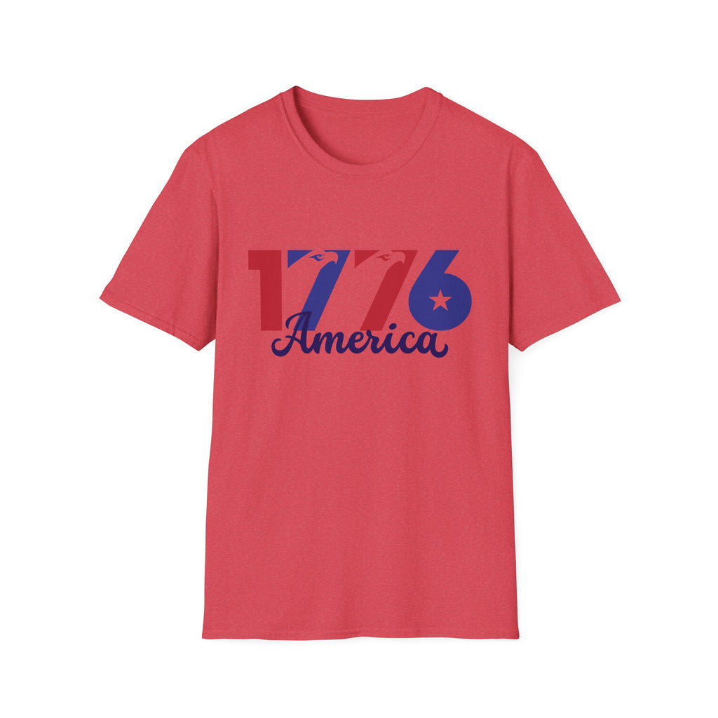 1776 America Patriotic T-Shirt, Vintage USA Independence Day Tee, Retro Fourth of July Graphic Shirt, Americana Celebration Apparel, Freedom Inspired Outfit