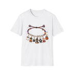 Halloween Charm Bracelet T-Shirt — Cute Howl-ween Puppy Dog & Ghost Graphic Tee
