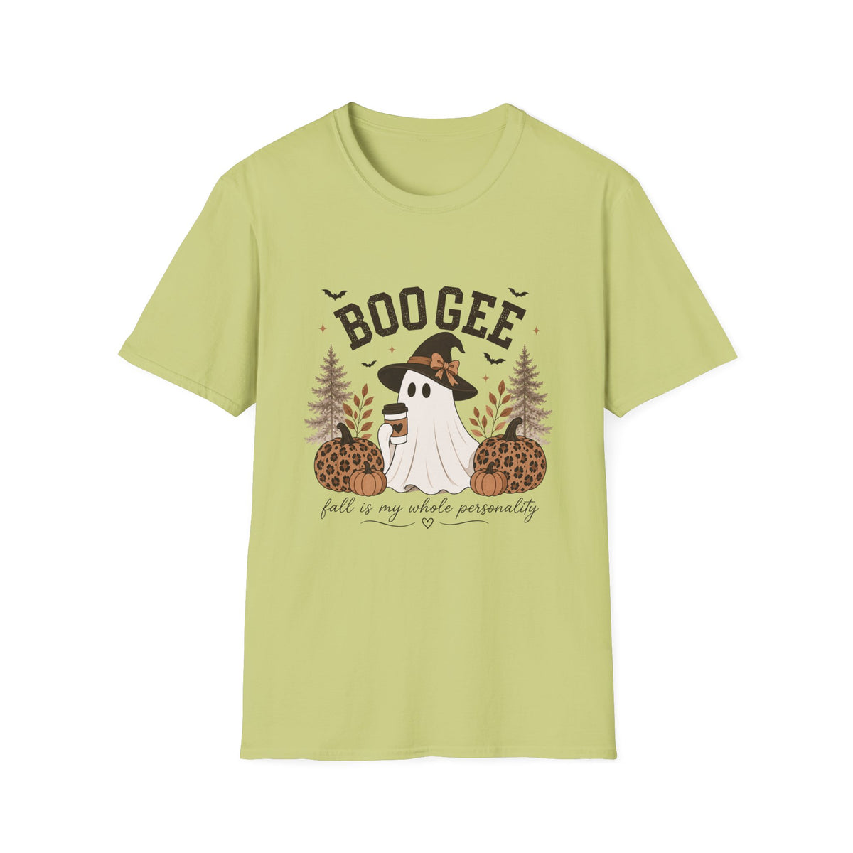 BooGee Halloween Ghost T-Shirt — Cute Witch Hat Fall Tee for Spooky Season