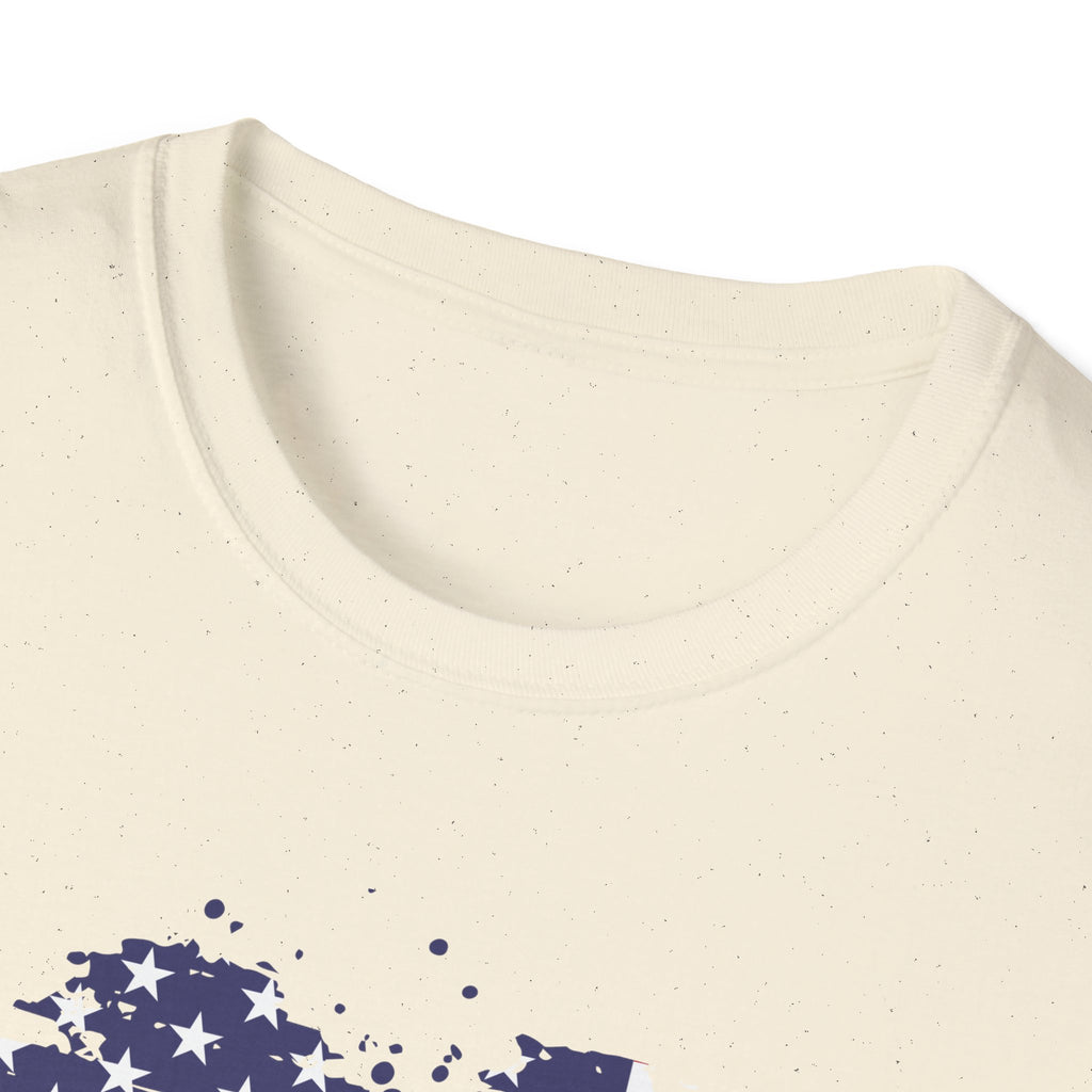 We the People T-Shirt, Distressed Splatter American Flag Tee, Patriotic Constitution Shirt, 4th of July USA Gift, Grunge Flag Shirt