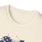 We the People T-Shirt, Distressed Splatter American Flag Tee, Patriotic Constitution Shirt, 4th of July USA Gift, Grunge Flag Shirt
