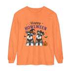 Happy Howlween Schnauzer Dogs in Costume Long Sleeve T-Shirt