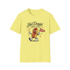 Hot Doggin Since 1776 Tee, Patriotic USA Hot Dog Shirt, Fun Red White Blue Graphic Top, Fourth of July Celebration Outfit Unisex Softstyle T-Shirt
