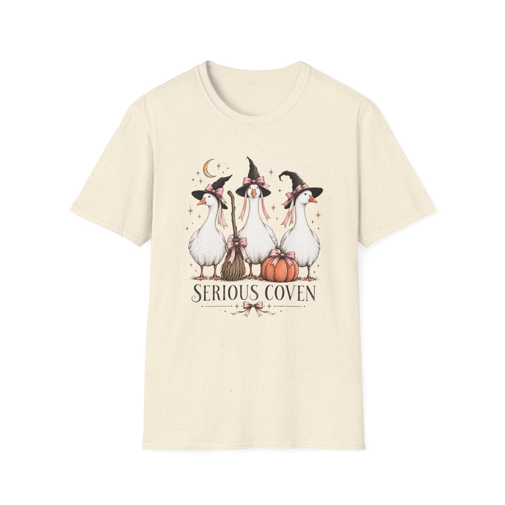Serious Coven Goose T-Shirt — Cute Witch Geese Halloween Tee
