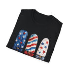 Patriotic Popsicle T-Shirt | Fourth Of July Watercolor Ice Pop Graphic Tee, Coquette Bow Summer Holiday Top