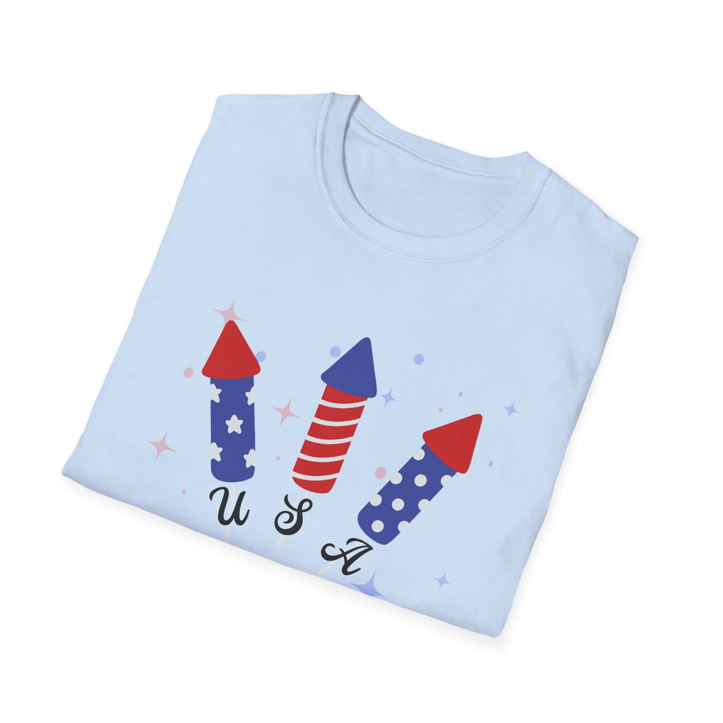 USA Semiquincentennial Firework Tee USA 250 Years Graphic Shirt