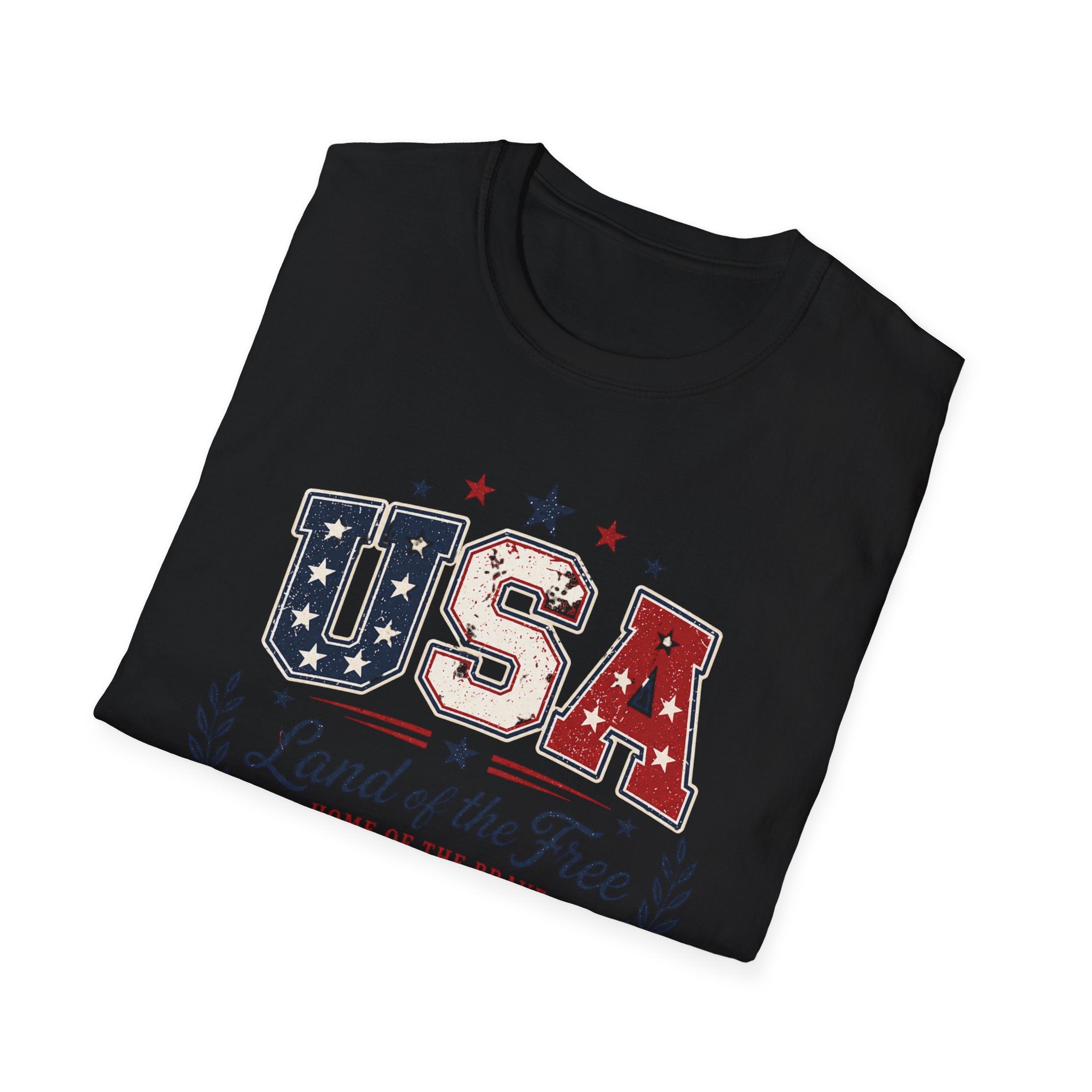 Vintage USA 250 Years of Freedom Graphic Tee - 2026 4th of July Semiquincentennial Patriotic Land of the Free T-Shirt