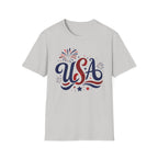 Patriotic USA Fireworks Graphic Tee - 4th of July Celebration Patriotic T-Shirt