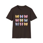Cute Back-to-School Bow T-Shirt — Pastel School Supplies Graphic Tee