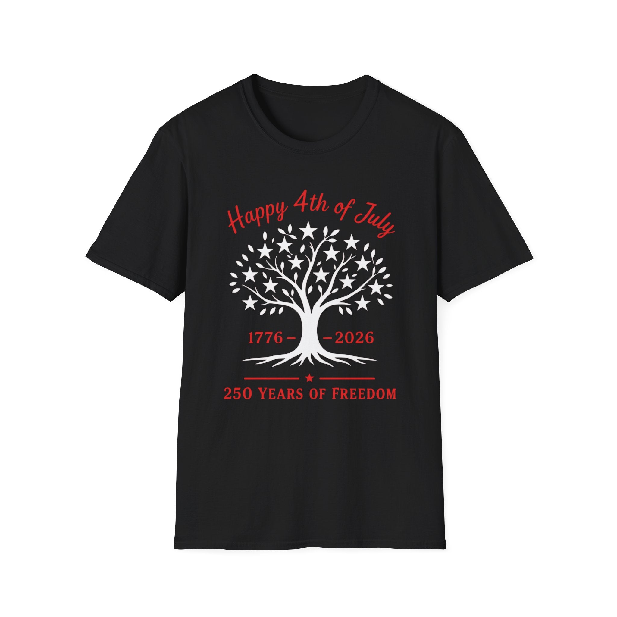 Liberty Tree 250 Years of Freedom T-Shirt, Happy 4th of July 1776 2026 Anniversary Tee, Patriotic Tree of Life America Shirt, Deep Roots Stars Freedom Gift, Family Reunion
